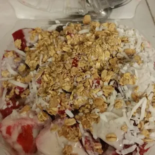 Fresas con crema without raisins