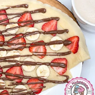 Crepes- Banana, strawberry, Nutella 
Available all day! Only @lamichoacanacostamesa