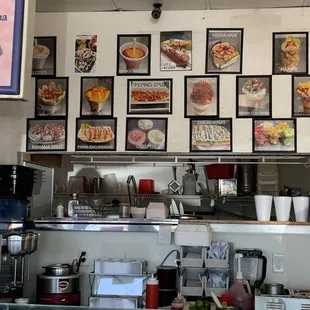 a view of the kitchen