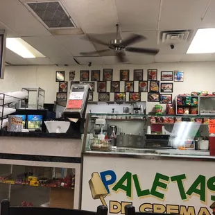 the interior of a restaurant