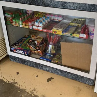 the inside of a refrigerator