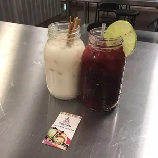 Aguas frescas only $ 3.50 free refills.