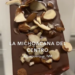 a chocolate covered ice cream bar