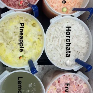 a variety of ingredients