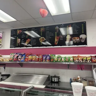 Chips and menu