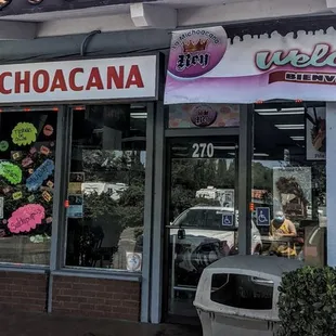 the front of the store