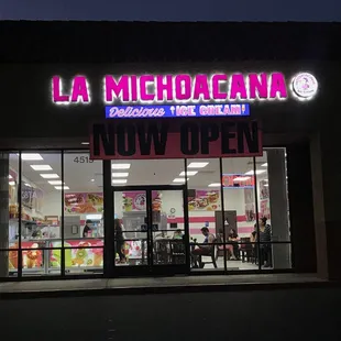 the front of the store