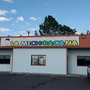 the front of the restaurant