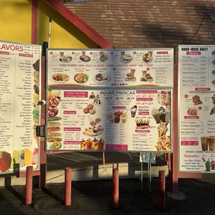 drive thru menu