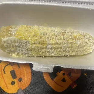 Corn with everything except Chile