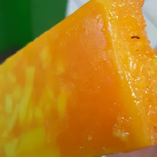 Fresh paleta de piñata. Check out the big chunks of fruit