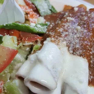 Close up of the flauta deliciousness