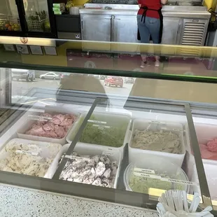 a woman in the background