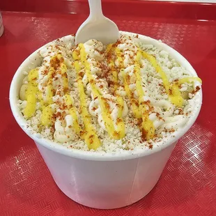 Small Esquites with everything.