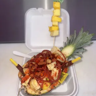 Piña preparada
