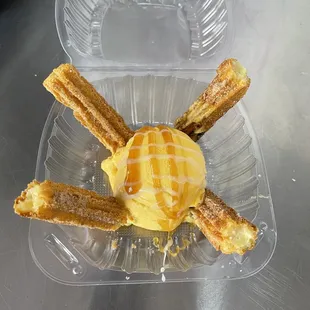 Churros con nieve