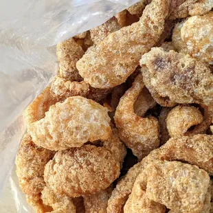 chicharron, some pieces were too hard, would not get again.