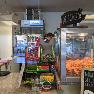 Inside near cash register.