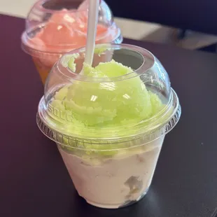 Lime and cookie dough