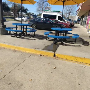 Nice seating area outside
