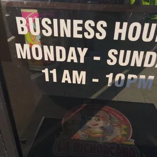 Business hours