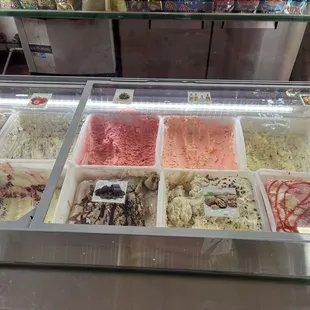 Some ice cream flavors