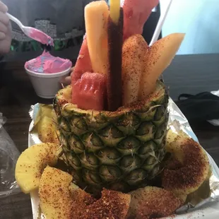 Mexican fruit cup (pina loca)