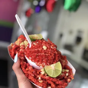 Corn with Hot Chettos