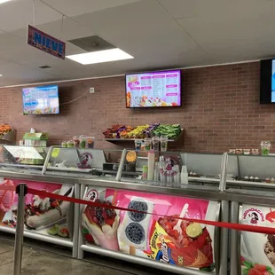 the counter area