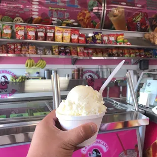 Coconut ice cream