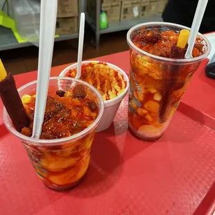 two cups of ice cream