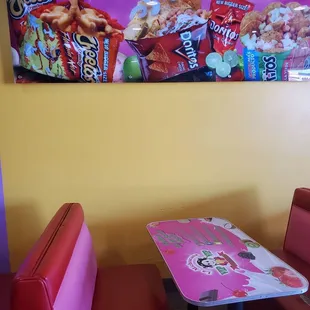 Booth and above are some of their treats inside of a chips bag