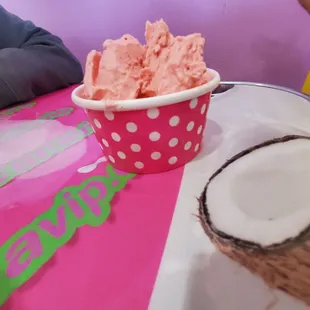 Strawberry ice-cream