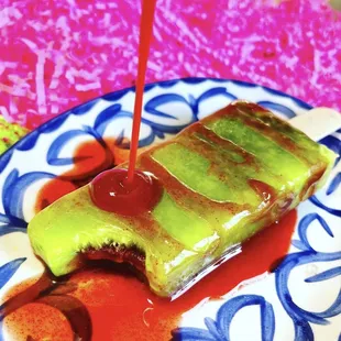 Limón con Chamoy Paleta
