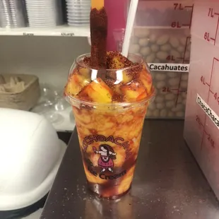 a cup of ice cream
