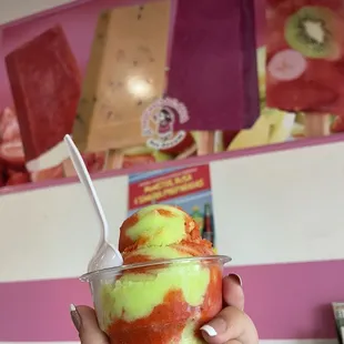 Limon con chamoy ice cream