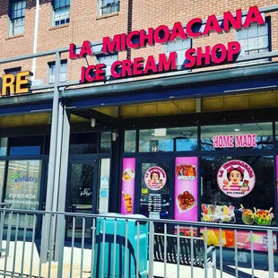 the front of the store