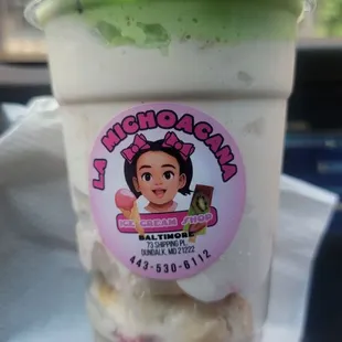 Pistachio. Tres leches and cheese ice cream