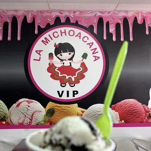 a cup of ice cream