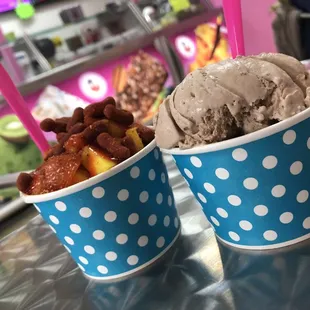 Mini mangoniada and abuelita ice cream !!! #childhood dreams