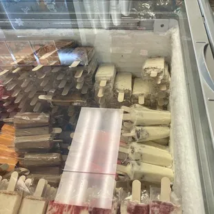 a variety of ice creams
