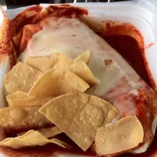 Wet carne asada burrito!