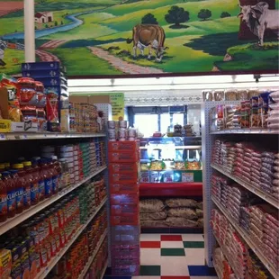a view of a grocery store