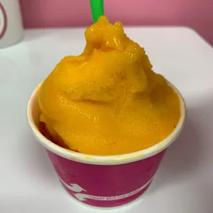 Nice creamy mango ice cream mmmm yumm