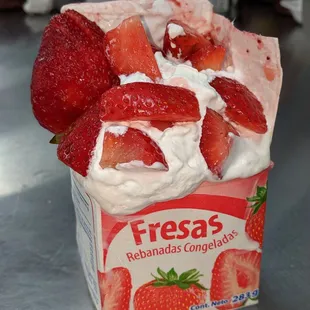Frozen Strawberries Box