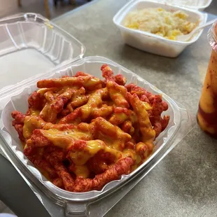 Hot Cheetos with cheese