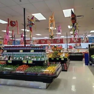 WONDERFUL, well-organized produce section, plus PINATAS!!!
