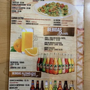 Menu - page 8