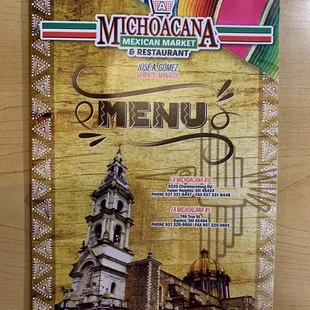 Menu - page 1