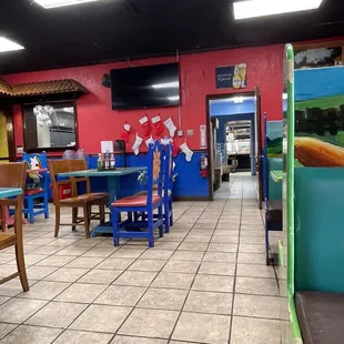 the interior of a restaurant